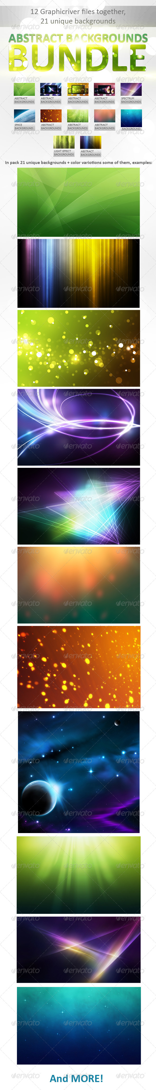 Abstract Backgrounds Bundle - Backgrounds Graphics