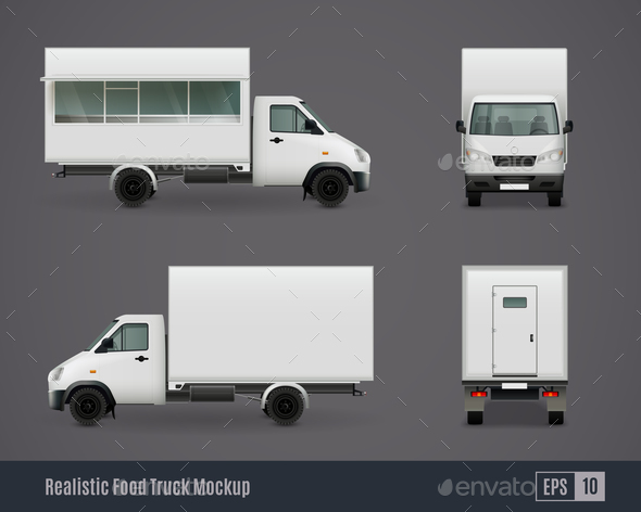 Food Motor Van Mockups