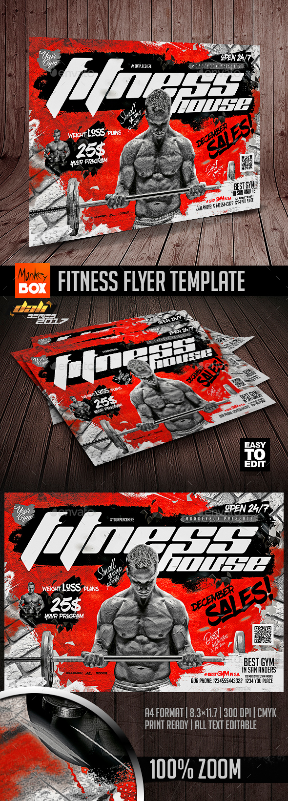 GraphicRiver Fitness Flyer Template 20831184