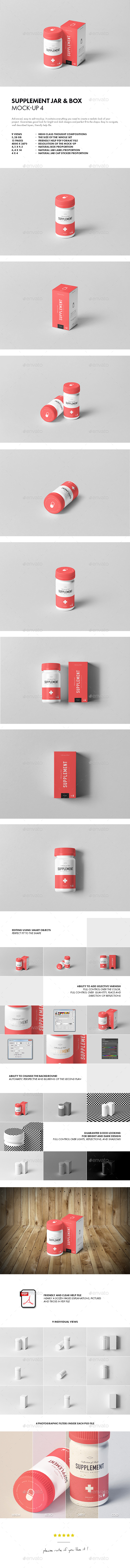 Supplement Jar & Box Mock-Up 4 - Miscellaneous Packaging