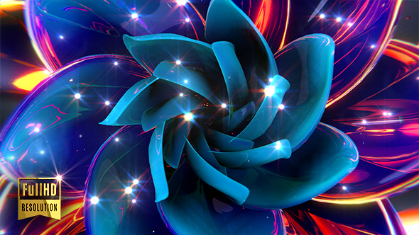 Blooming Abstract Flower