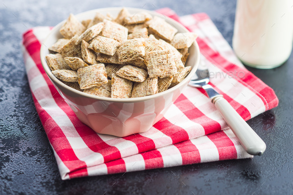 Breakfast cereal squares.