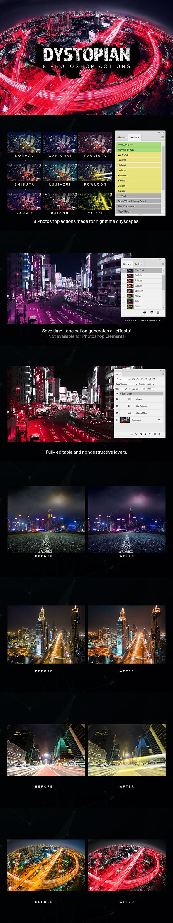 8 Dystopian Photoshop Actions - Photo Effects Actions