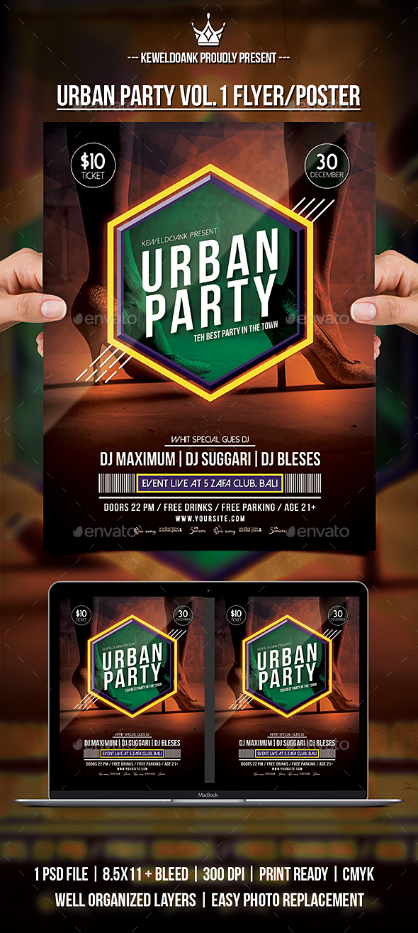 Urban Party Vol.1 flyer / Poster