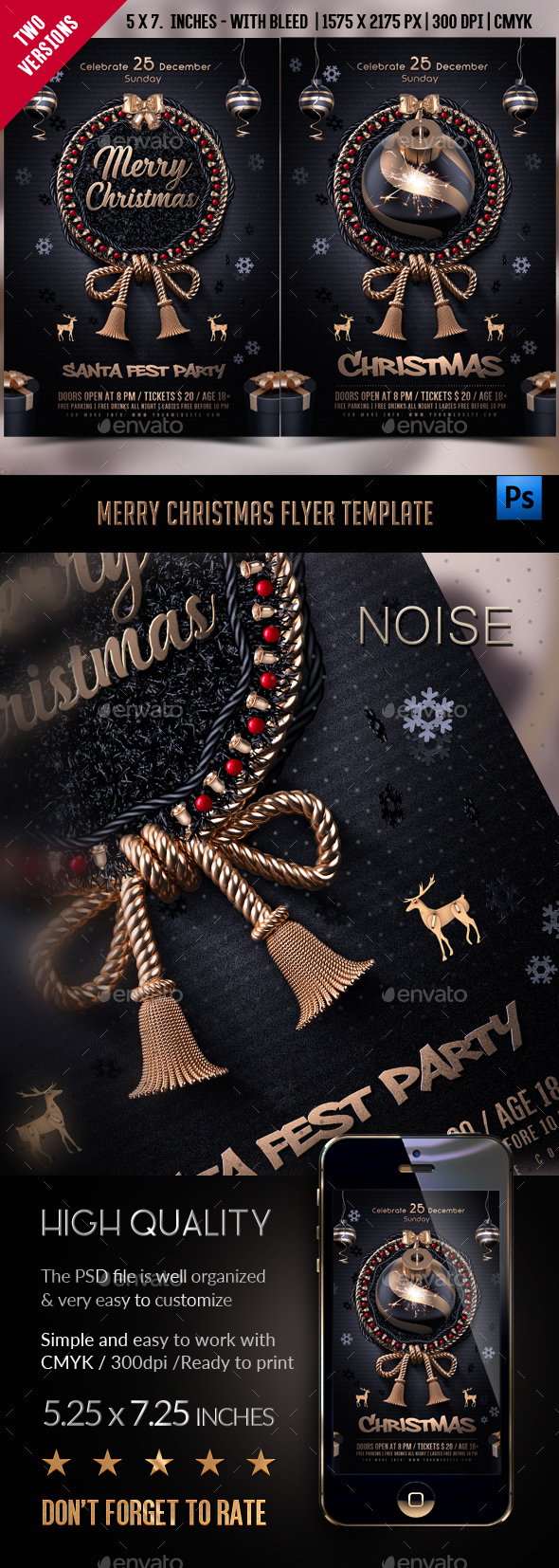 GraphicRiver Merry Christmas Flyer Template 20836094