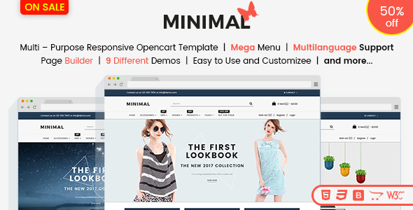 Responsive OpenCart 3 Theme Template - Minimal Fashion Store & Jewelry ...