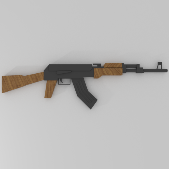 Low-Poly AK-47 - 3Docean 20836817