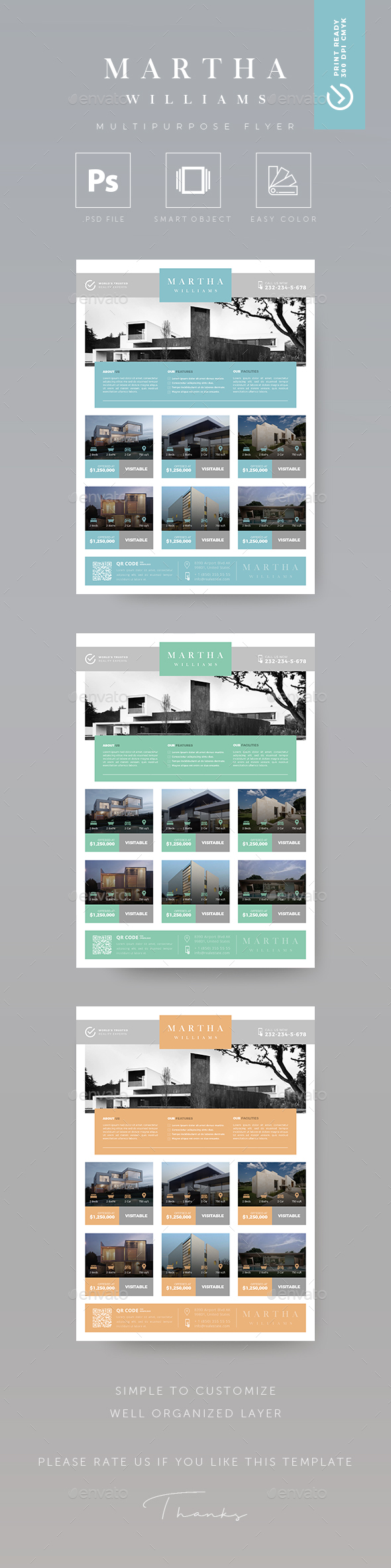 Minimalist - Creative Real Estate Flyer - Flyers Print Templates