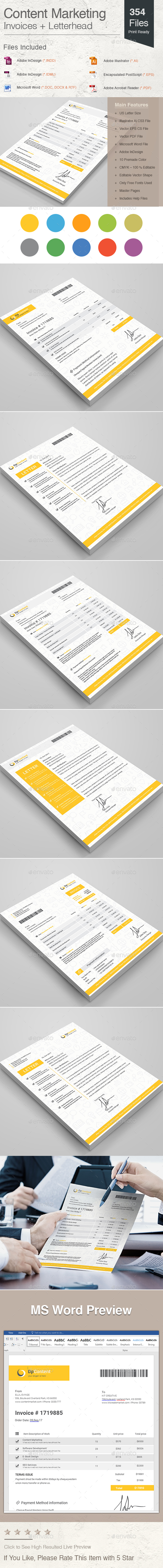 GraphicRiver Content Marketing Invoices & Letterhead 20837257 GraphicRiver Content Marketing Invoices & Letterhead 20837257