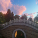 Stone Old Bridge at Sunset - VideoHive Item for Sale
