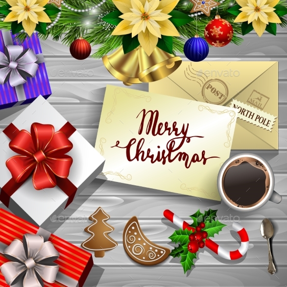 GraphicRiver Christmas Design on Wood 20837383 GraphicRiver Christmas Design on Wood 20837383