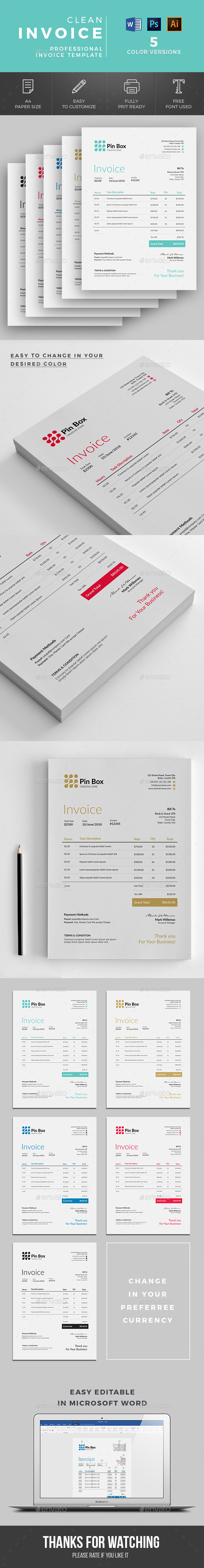 Invoice - Proposals & Invoices Stationery