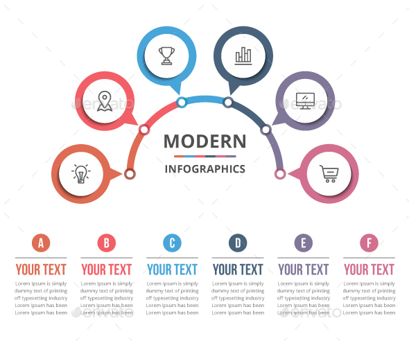 6 Steps Circle Infographics - Infographics