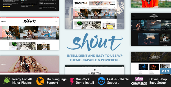 Shout - Blogging WordPress Theme