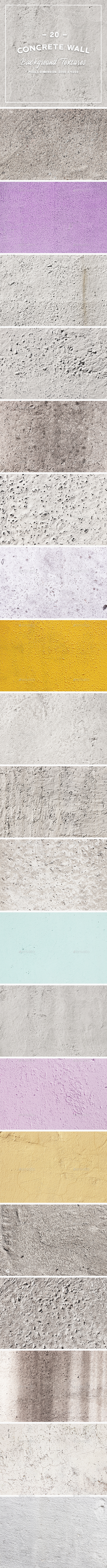 20 Concrete Wall Background Textures - Concrete Textures