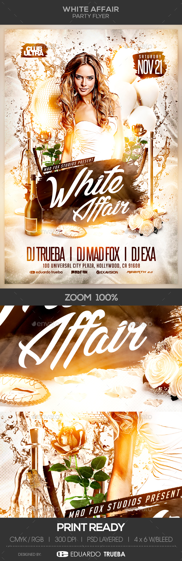 White Affair Party Flyer - Clubs & Parties Events