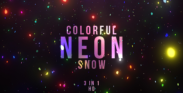 Colorful Neon Snow
