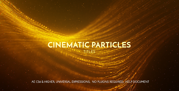 Cinematic Particles Titles - VideoHive 20839995