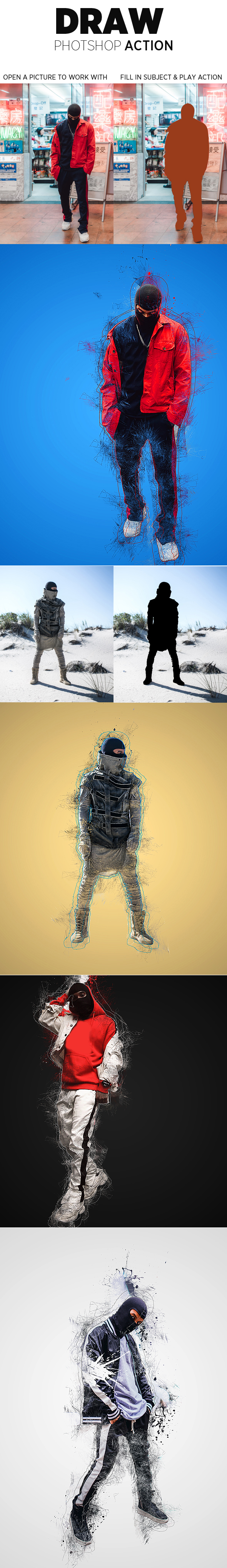 Draw Photoshop Action - Photo Effects Actions