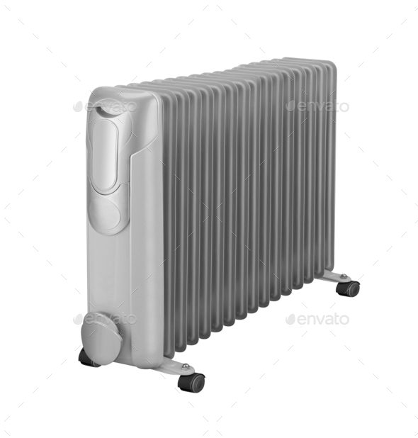 Electric oil heater isolated