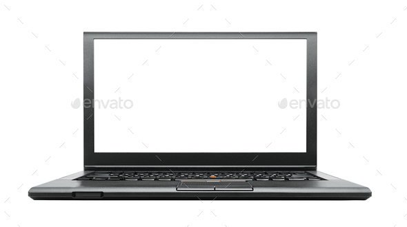 Laptop isolated - Stock Photo - Images