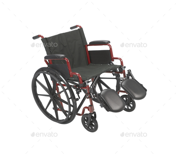 wheelchair isolated - Stock Photo - Images