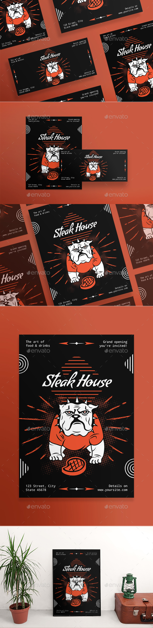 Steak House Flyers - Restaurant Flyers