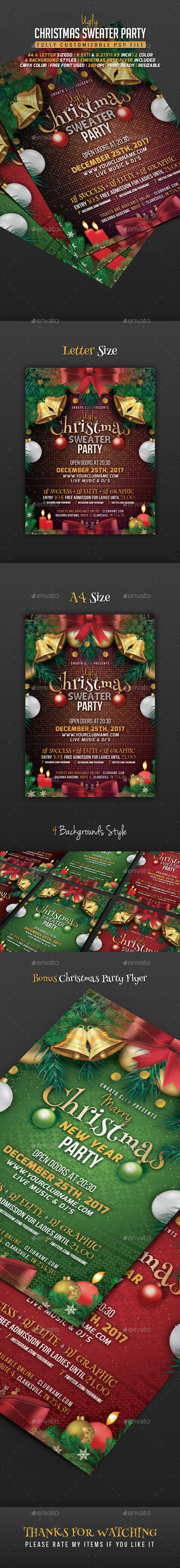 Ugly Sweater Christmas Flyer