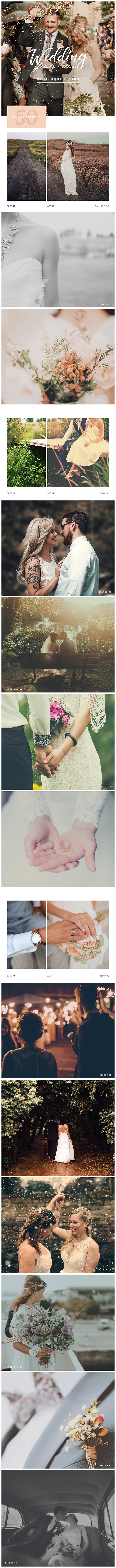 Wedding Photo Filters Photoshop Action - Photo Effects Actions