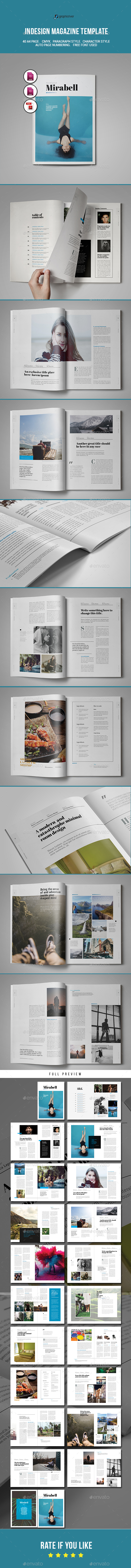 Indesign Magazine Template - Magazines Print Templates