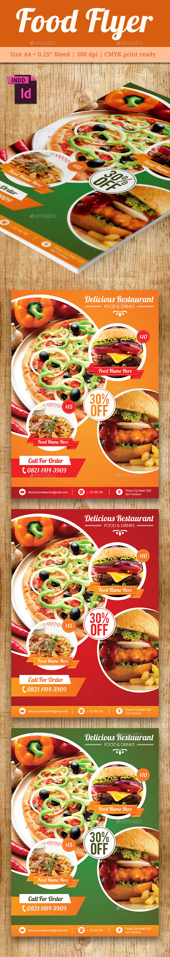 Food Flyer Template Vol. 7