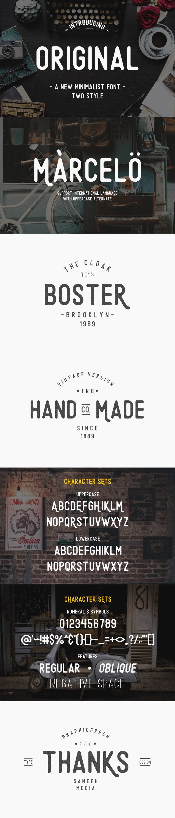 Original - A Minimalist Font - Sans-Serif Fonts
