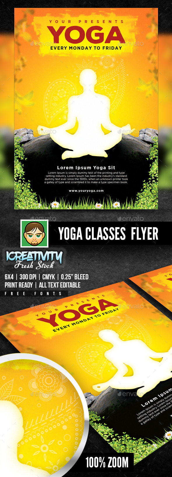 Yoga Flyer - Flyers Print Templates