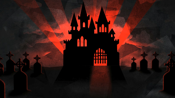 Halloween Castle Background