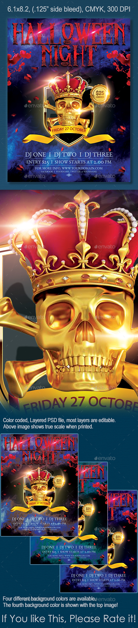 Halloween Night Flyer - Clubs & Parties Events