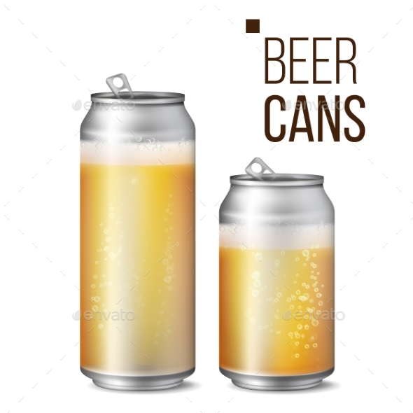 GraphicRiver Beer Cans Isolated Vector 20843298