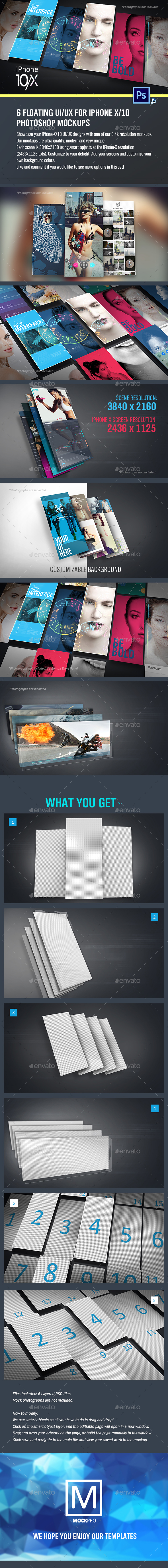 GraphicRiver 6 Floating UI UX Photoshop Mockups 20843395 GraphicRiver 6 Floating UI UX Photoshop Mockups 20843395