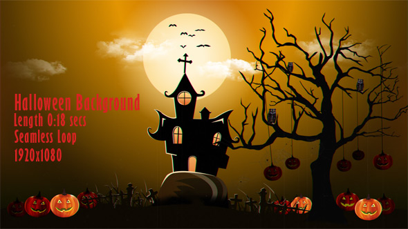 Halloween Background – Haunted House alt