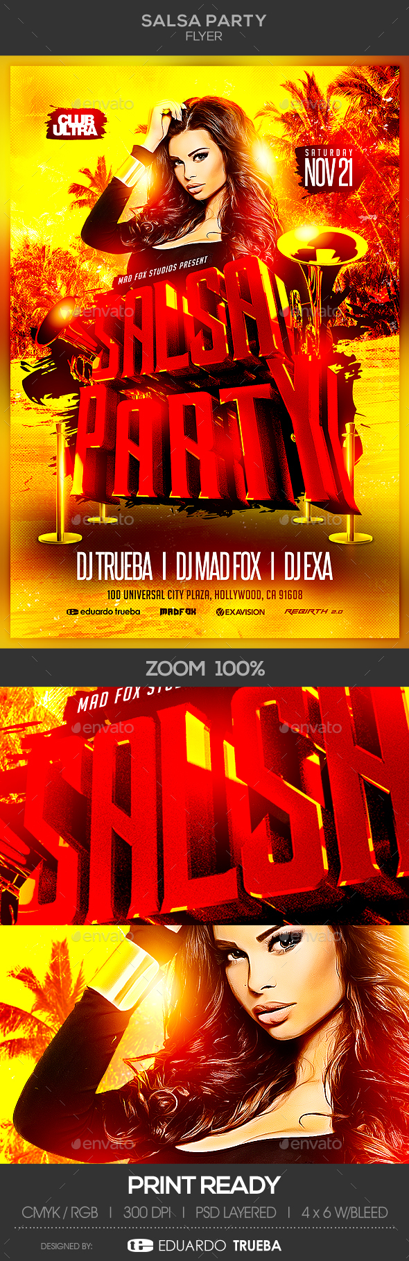 Salsa Party Flyer - Clubs & Parties Events