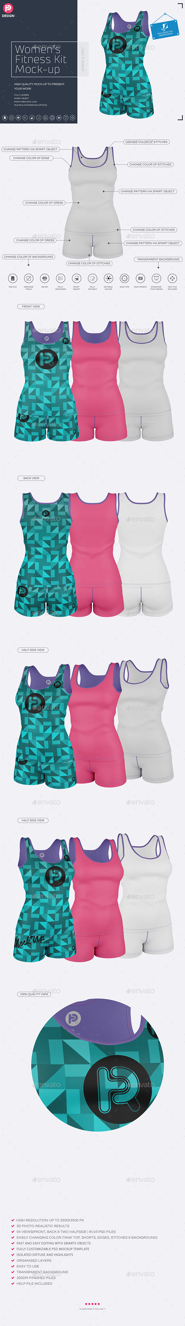 GraphicRiver Women's Fitness Kit Mock-Up v3 20845019 GraphicRiver Women's Fitness Kit Mock-Up v3 20845019