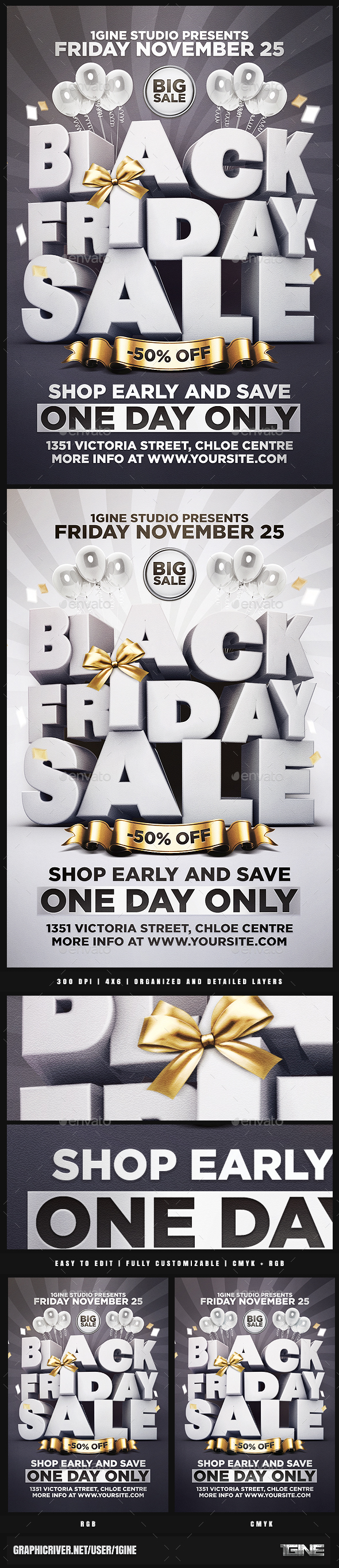 Black Friday Sale Flyer Template 2