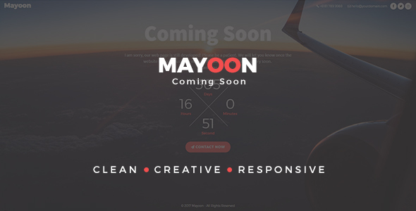 Mayoon - CleanResponsive - ThemeForest 20593115