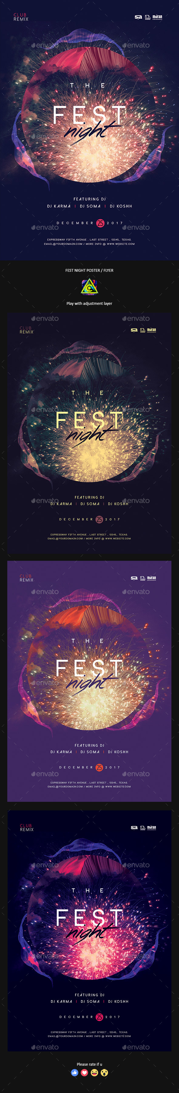 GraphicRiver Fest Night Poster Flyer 20846154 GraphicRiver Fest Night Poster Flyer 20846154