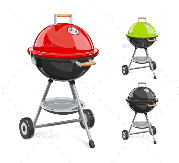 GraphicRiver Kettle For Barbecue with Lid 20846283