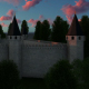 Aerial View of the Castle at Sunset - VideoHive Item for Sale