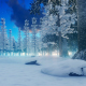 Evening in Snowy Forest - VideoHive Item for Sale