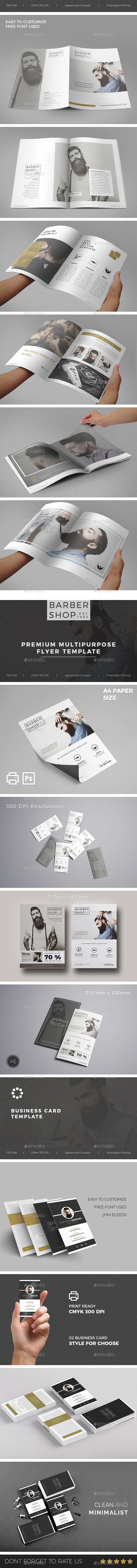 Barbershop Template Bundle - Print Templates