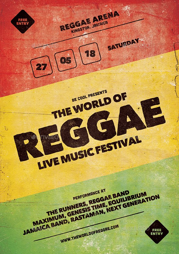 GraphicRiver Reggae Flyer Poster 20847883 GraphicRiver Reggae Flyer Poster 20847883