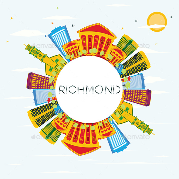 GraphicRiver Richmond Skyline with Color Buildings 20848168 GraphicRiver Richmond Skyline with Color Buildings 20848168