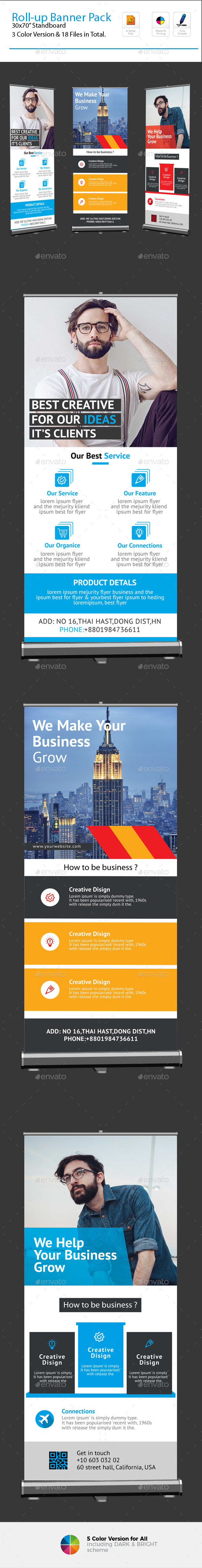 GraphicRiver Roll-up Banner Bundle 20848565 GraphicRiver Roll-up Banner Bundle 20848565